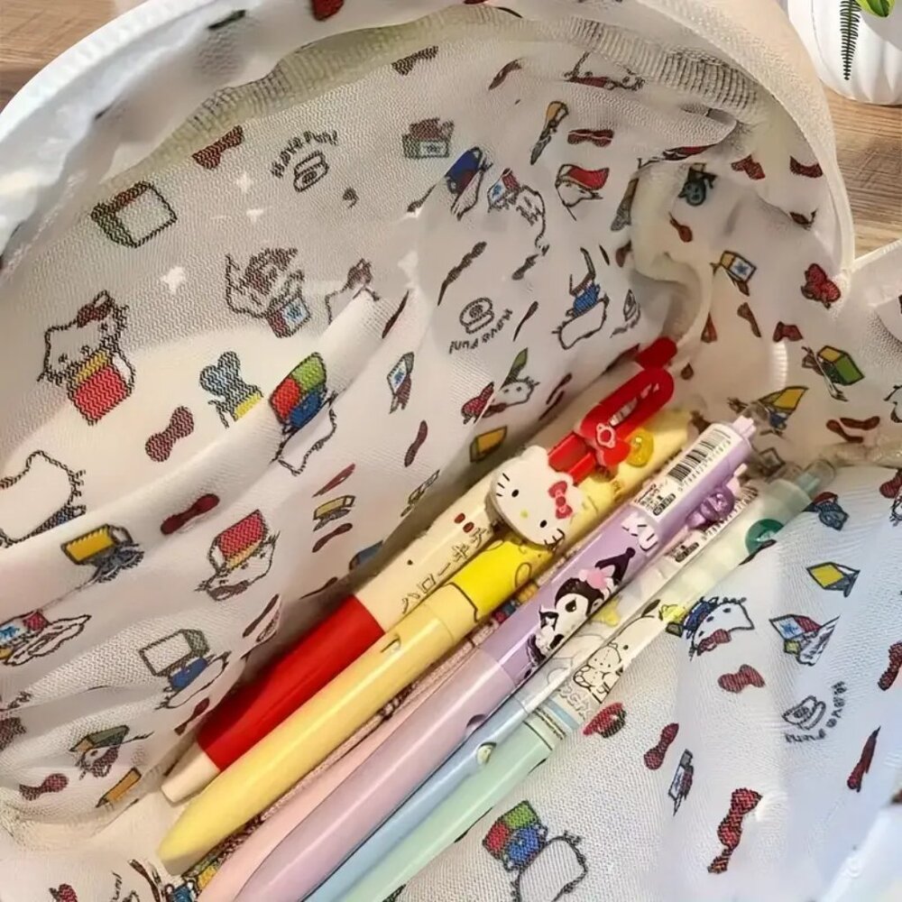 Adorable Plush Hello Kitty Makeup Bag - Picture 2 of 6